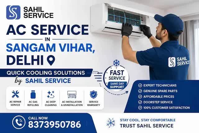 New Delhi, Appliance Repair, AC Service In Sangam Vihar, Delhi Quick Cooling Solutions By Sahil Service