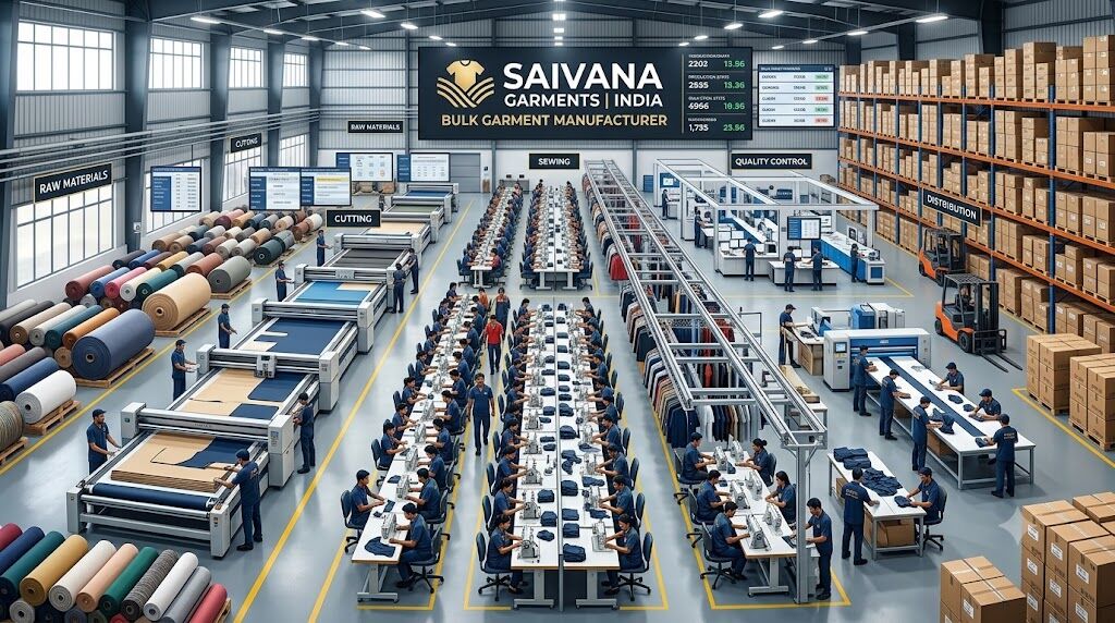 Faridabad, Business, Bulk Garment Manufacturer India - Saivana Garments