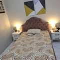 SAR 650,  Selling: Queen Bed With Mattress And 2 Side Tables