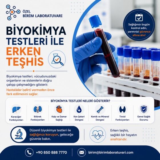 Istanbul, Health, Biyokimya Testleri Ile Erken Teşhis