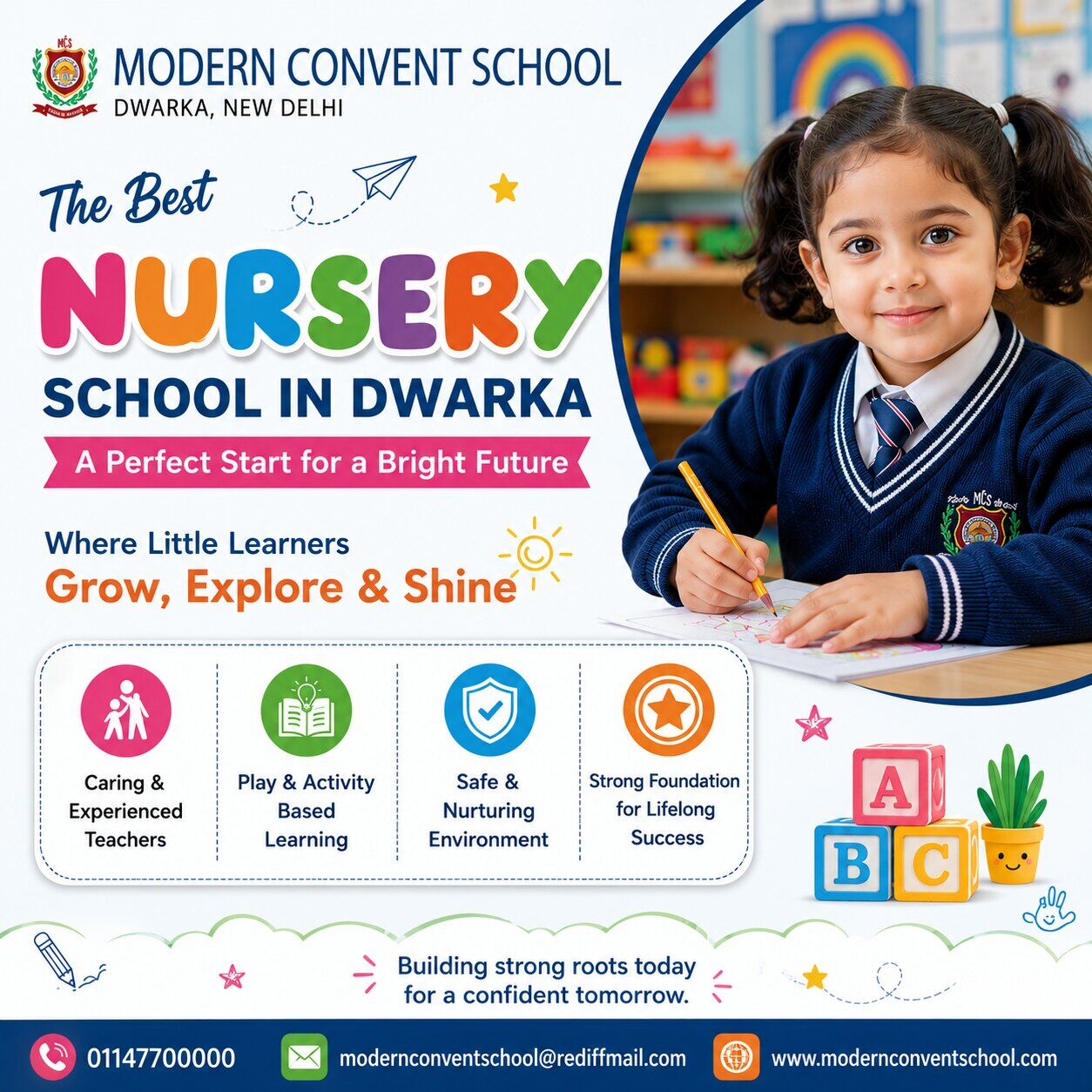 New Delhi, Education, Nursery School In South West Delhi - Modern Convent School