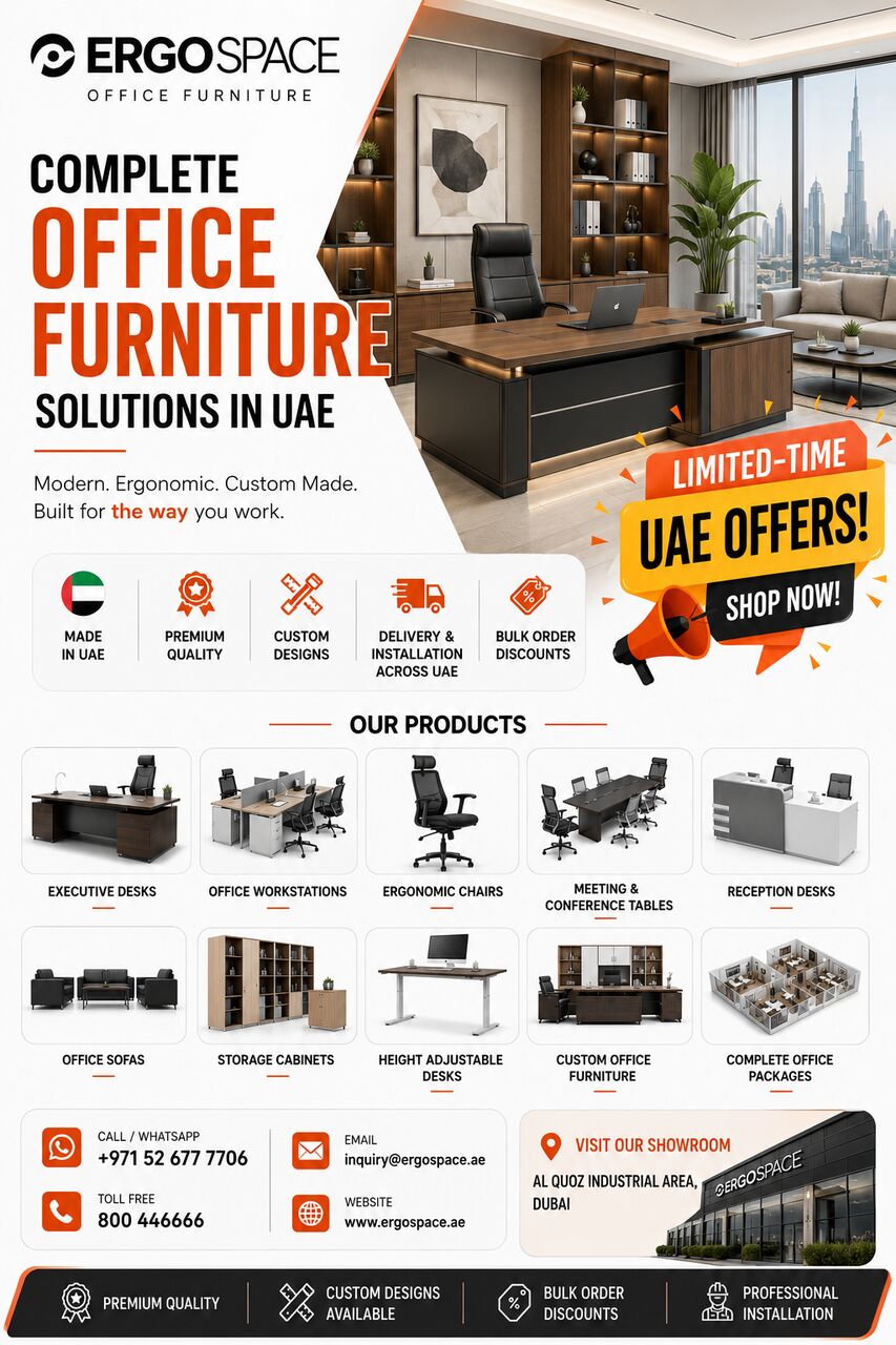 Dubai, Furniture, AED 4000,  Find Your Perfect Office Setup | Special UAE Offers