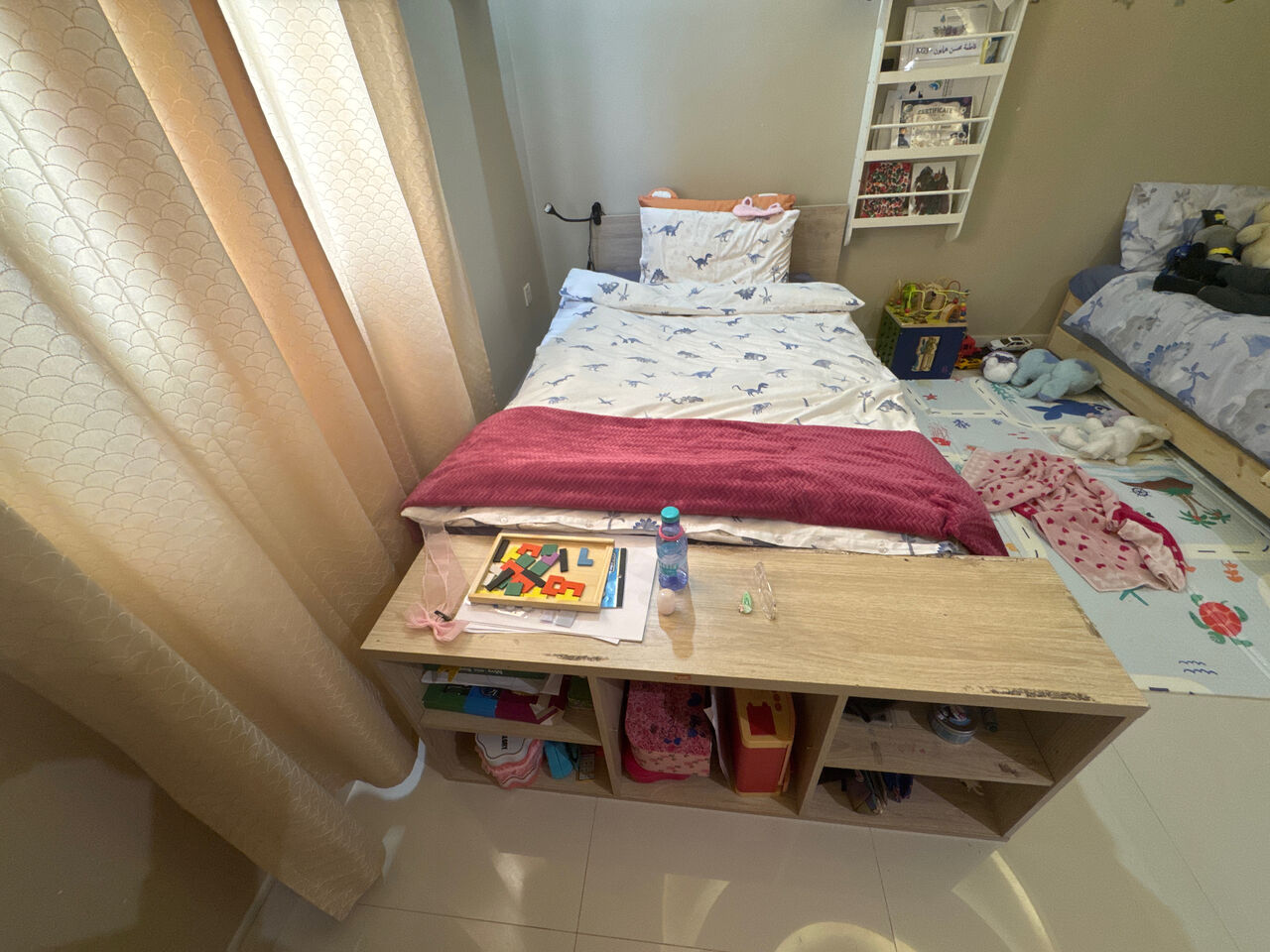 Riyadh, Furniture, SAR 550,  Single Bed With Storage And Drawer 120x200