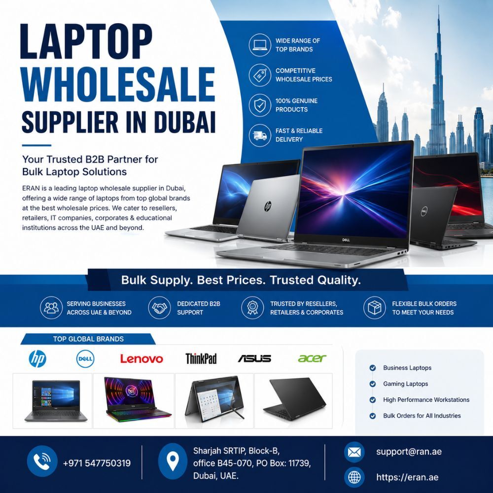 Dubai, Electronics, AED 100,  Premium Bulk Laptop Supplier In Dubai With Genuine Global Brands