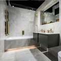 GBP 32,  Polished Marble Effect Porcelain Tiles For Bathrooms