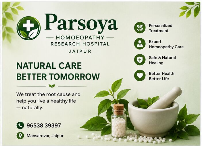 Jaipur, Medical, Parsoya Homoeopathy Research Hospital Jaipur?
