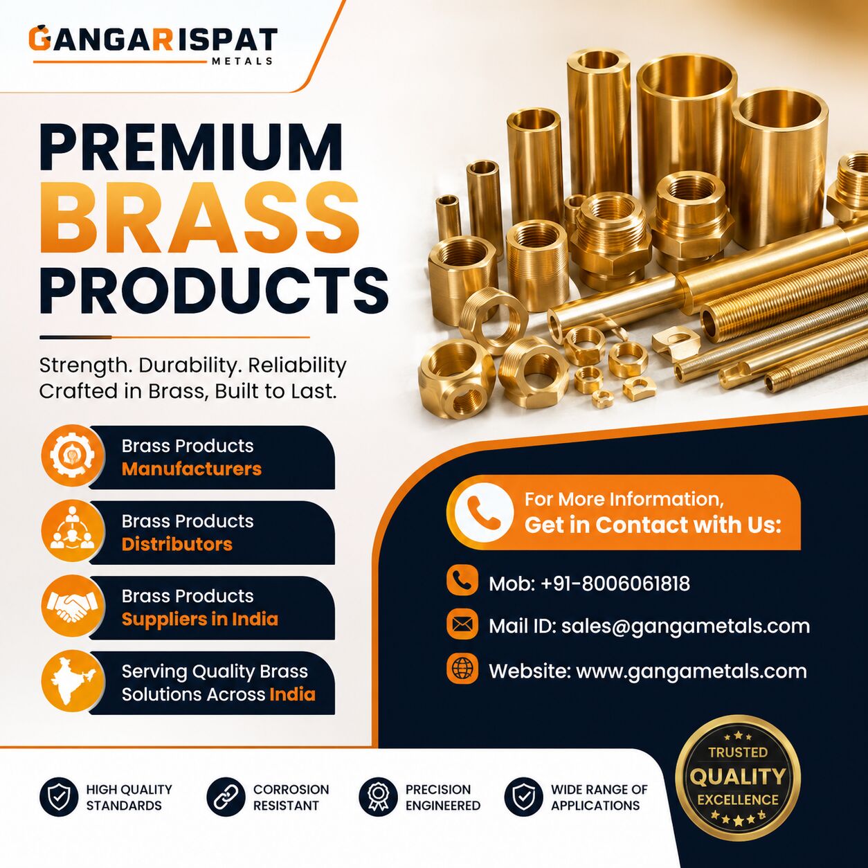Ahmedabad, Wholesale Products, Premium Brass Products Suppliers In India For Industrial Applications