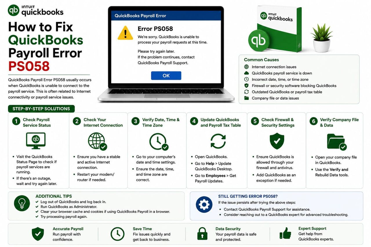 New York, Accounting, What Is The Best Fix For QuickBooks Error PS058?
