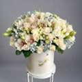 USD 180,  Buy White Roses Flower Bouquet Online In USA | Fresh White Rose Delivery