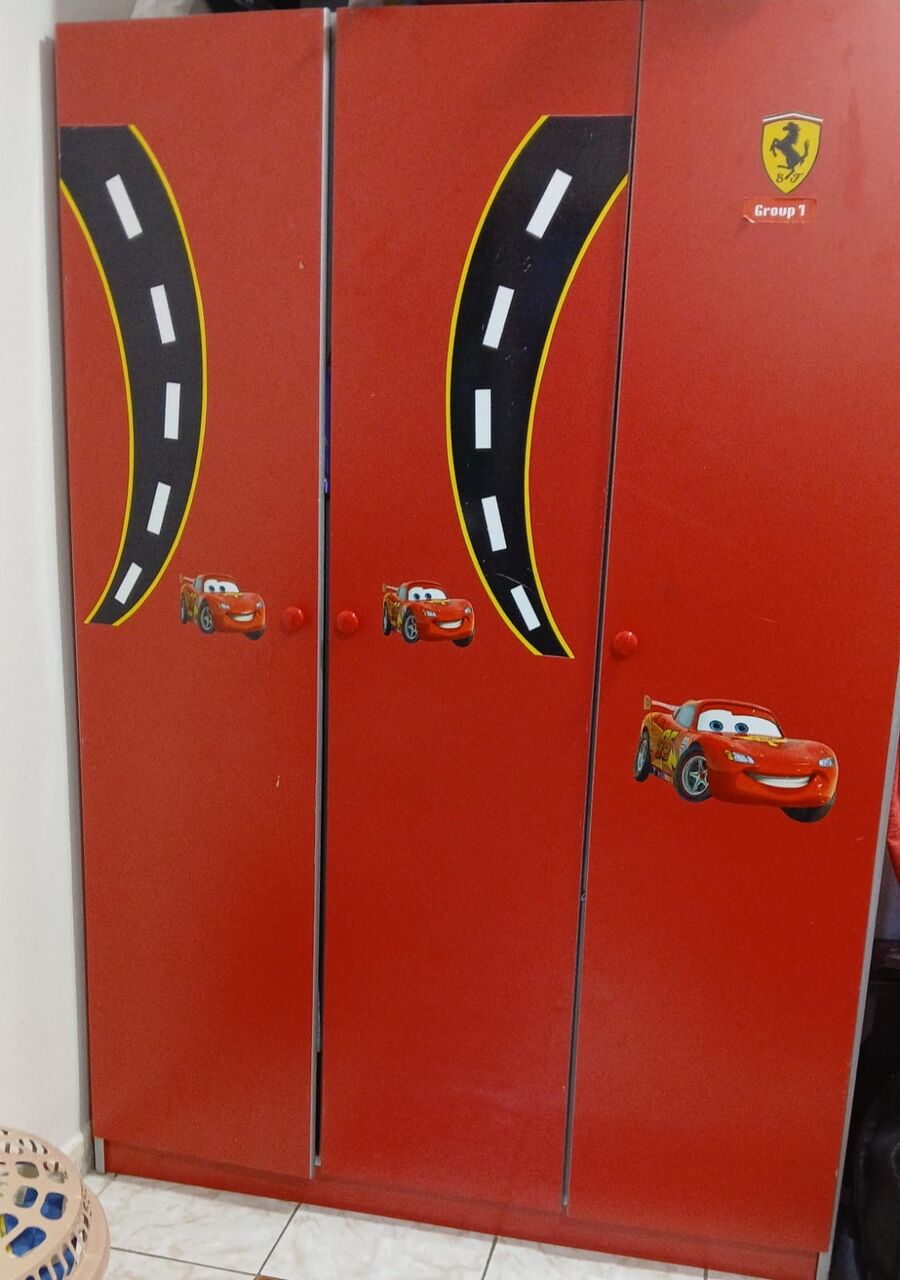 Jeddah, Furniture, SAR 450,  Kids Ferarri Almirah N Bed Set