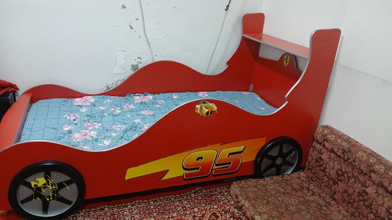 Jeddah, Furniture, SAR 450,  Kids Ferarri Almirah N Bed Set
