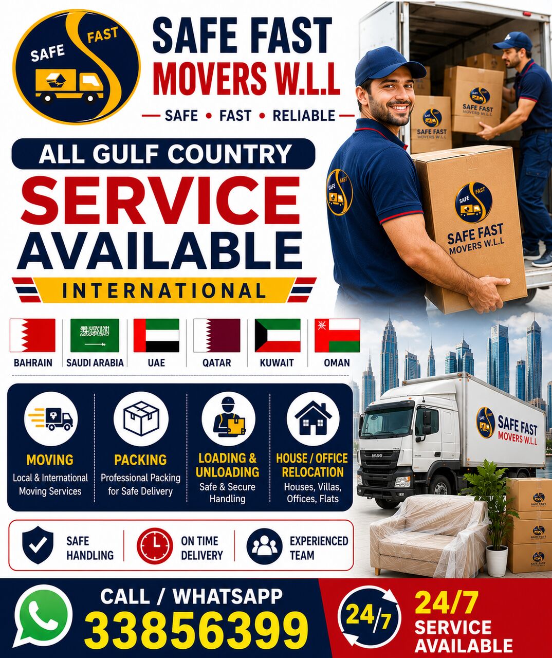 Saar, Labor/Moving, International Movers Packers Furniture Assembly Storage Available Door To Door Service