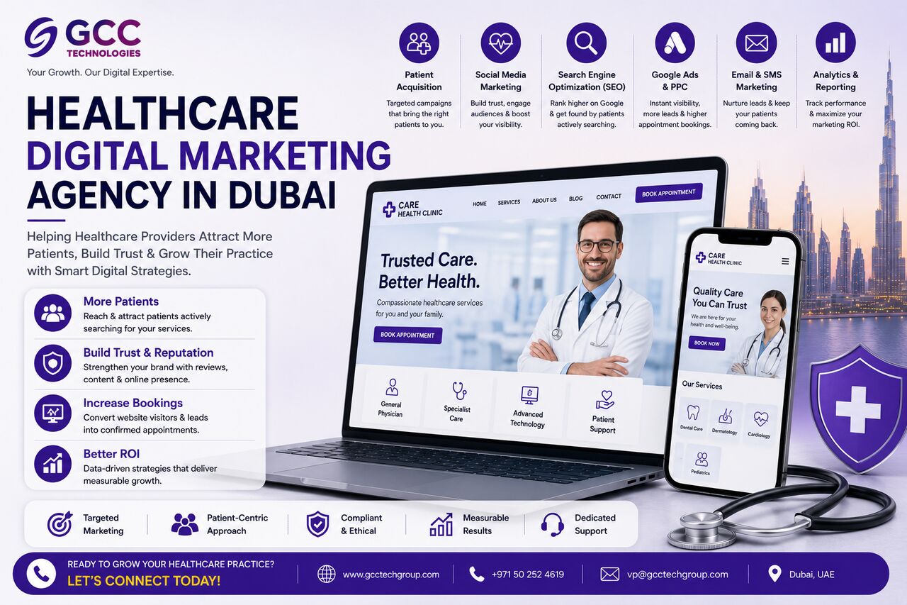 Dubai, Computer, Healthcare Digital Marketing Agency In Dubai
