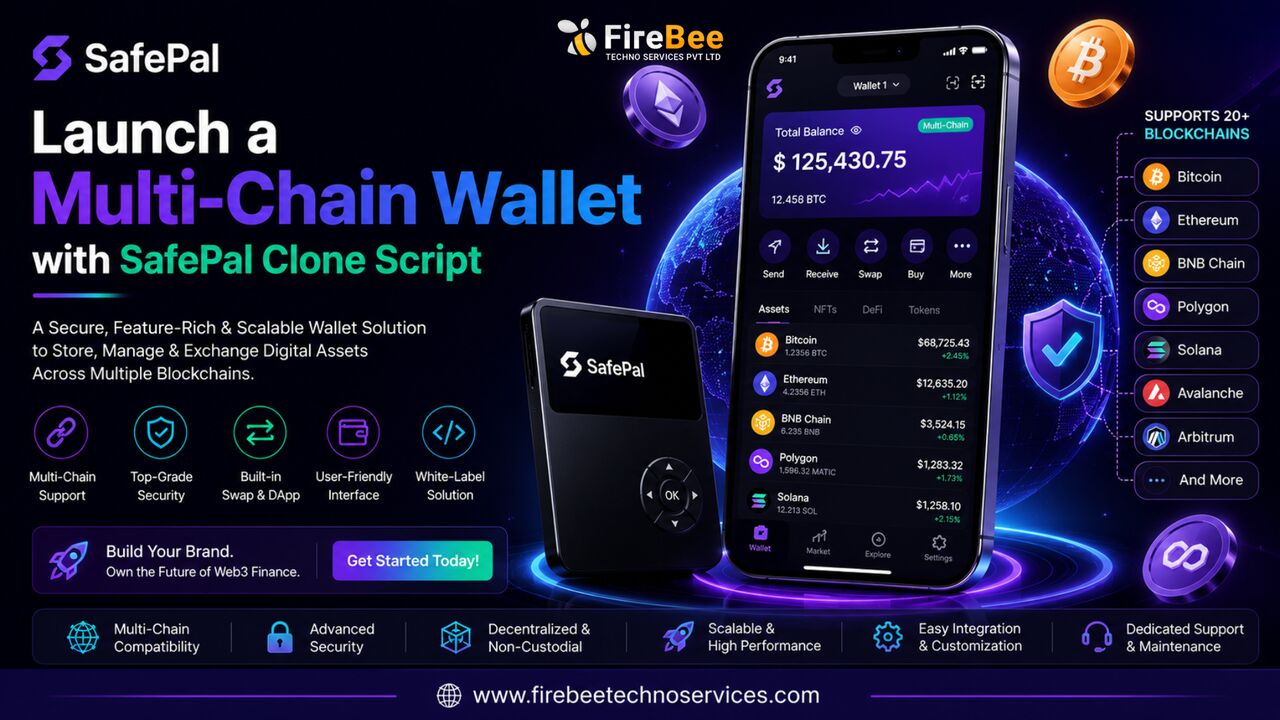 Al Waab, Software Development, Launch A Multi-Chain Wallet With SafePal Clone Script