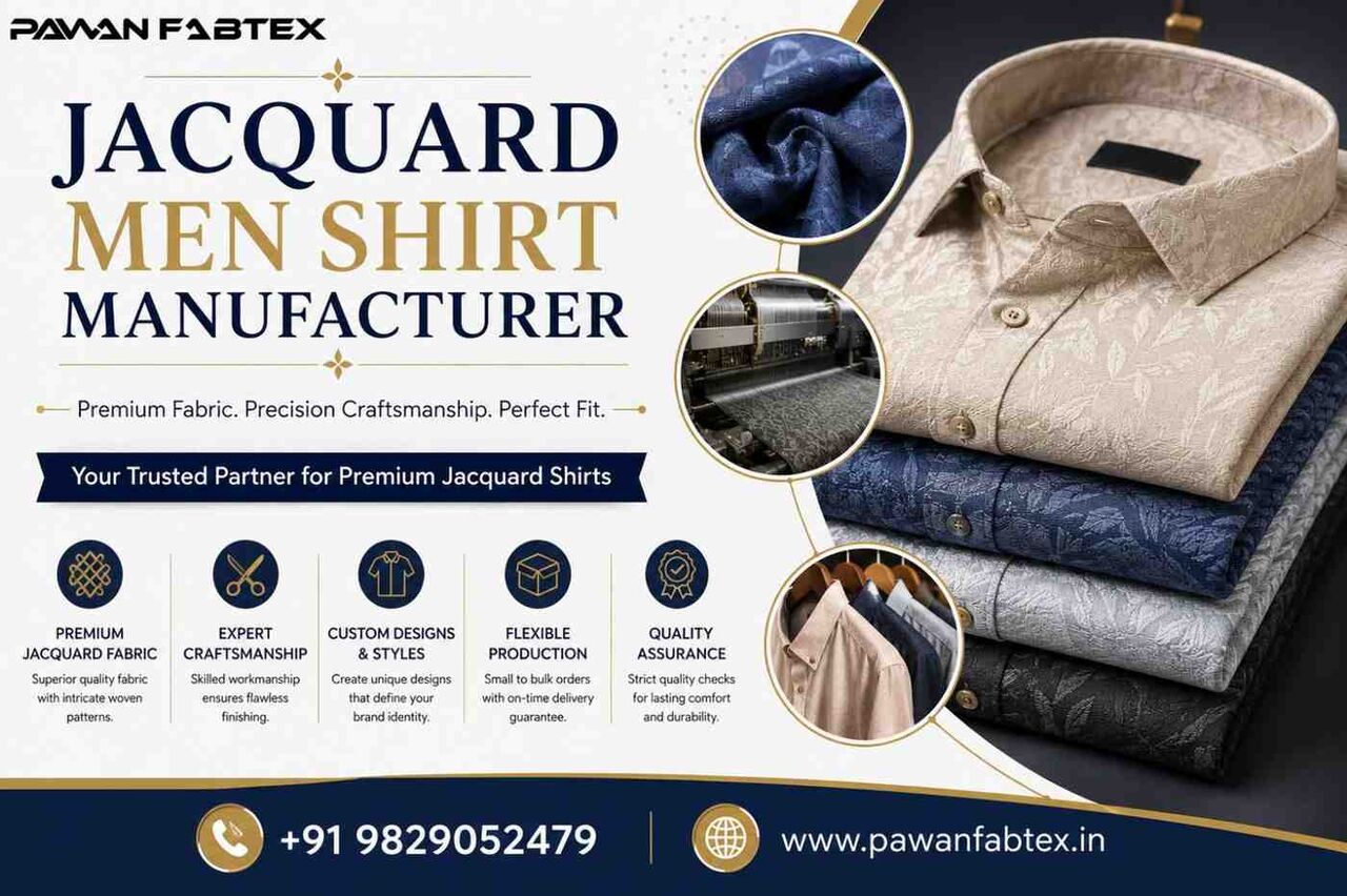 Jaipur, Clothing & Accessories, How A Jacquard Men Shirt Manufacturer Supports Fashion Brands