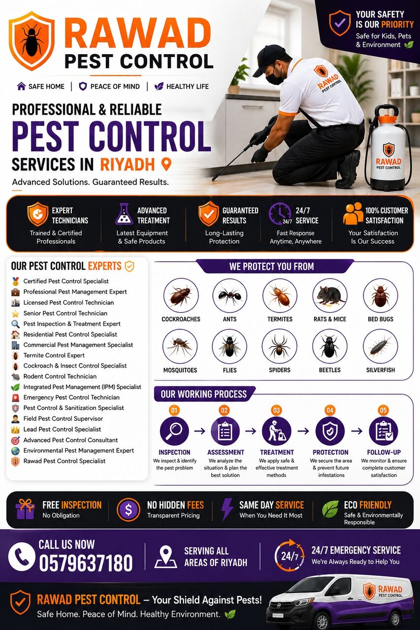 Al Naseem, Pest Control, 👑 RAWAD PEST CONTROL | Certified Pest Management Specialists
