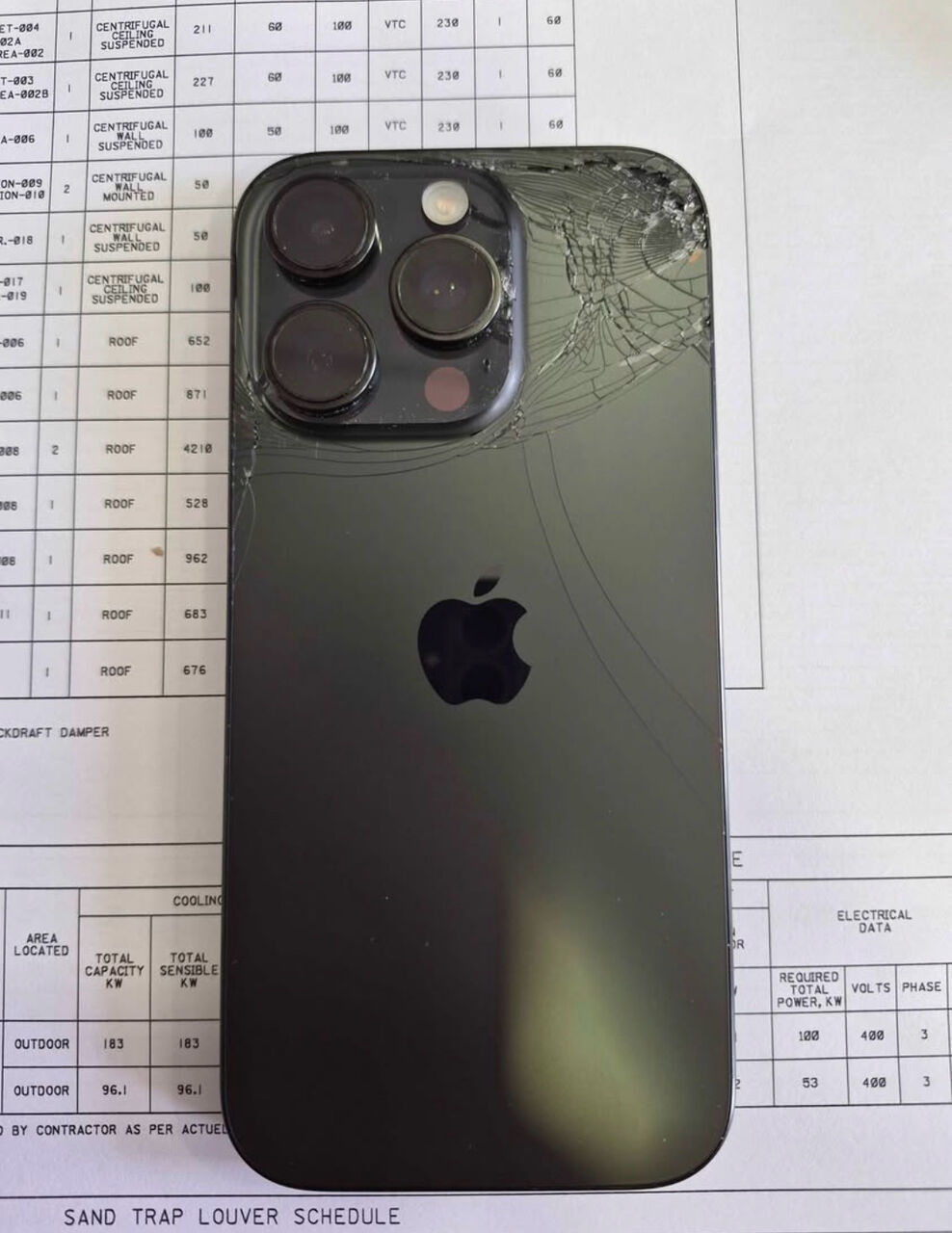 Jubail, Mobile Phones, SAR 2600,  IPhone 16 Pro 256GB 91 Battery . Back Glass Broken