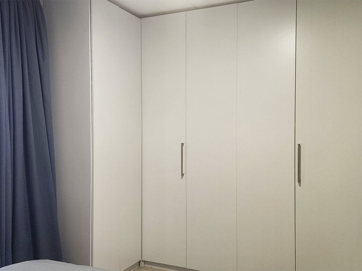 Riyadh, Furniture, SAR 990,  Moving Sale &ndash; Custom L-shape Wardrobe | Used 1.5 Years | Excellent