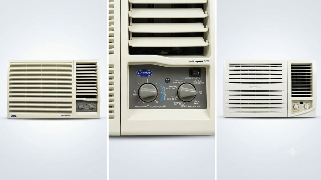 Riyadh, Air Conditioners, SAR 1600,  𝟯𝘅 𝗪𝗶𝗻𝗱𝗼𝘄 𝗔𝗖 𝗨𝗻𝗶𝘁𝘀 – 𝗖𝗹𝗲𝗮𝗻 & 𝗘𝘅𝗰𝗲𝗹