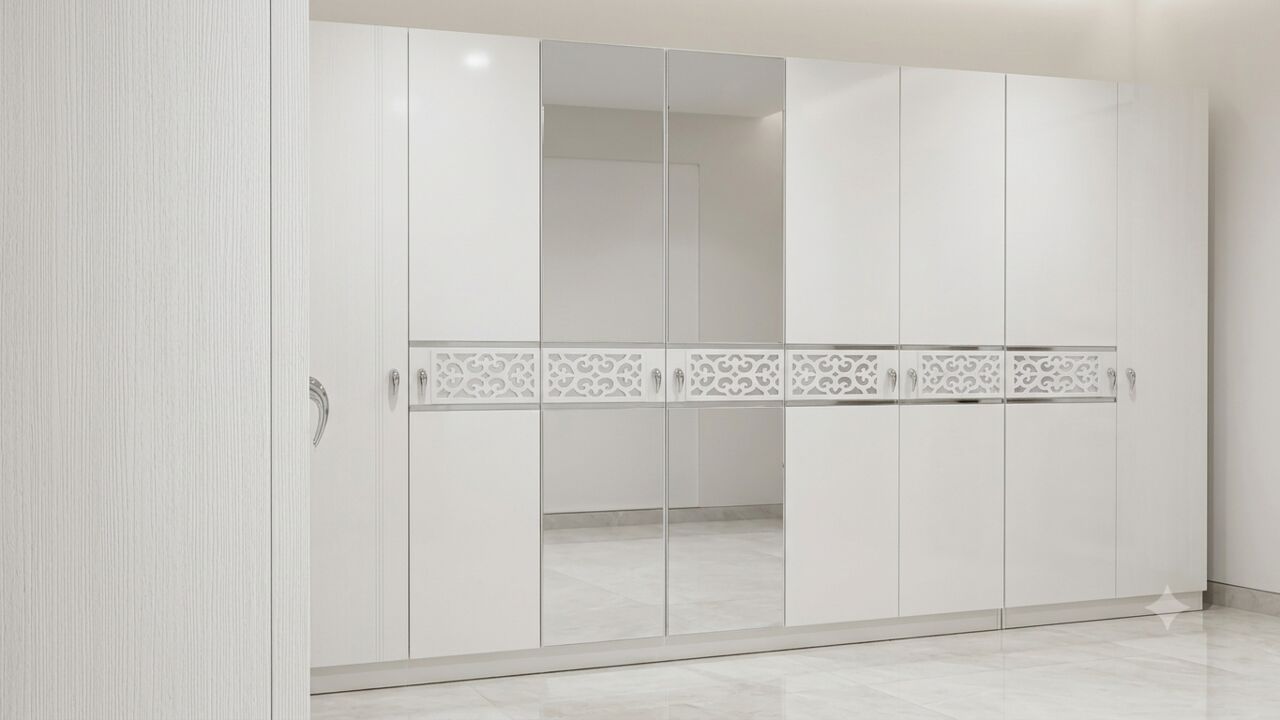 Riyadh, Furniture, SAR 4599,  𝗖𝗼𝗺𝗽𝗹𝗲𝘁𝗲 𝗕𝗲𝗱𝗿𝗼𝗼𝗺 𝗦𝗲𝘁 – 𝗪𝗮𝗿𝗱𝗿𝗼𝗯