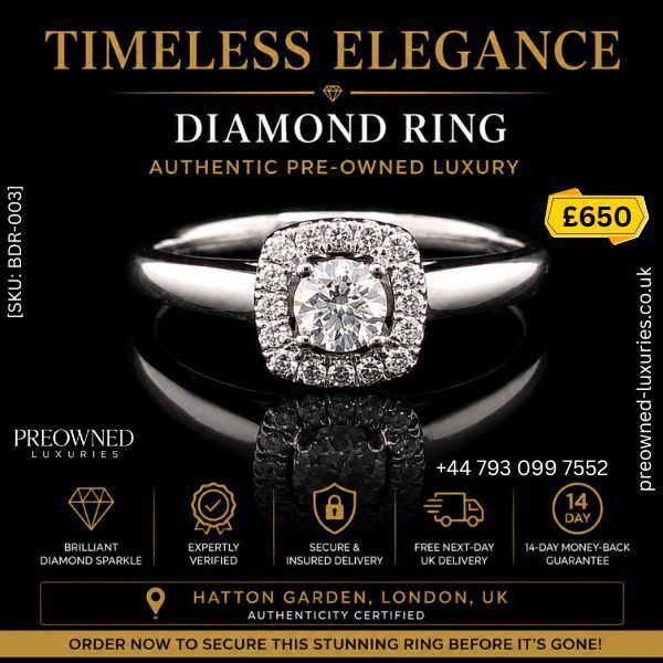 London, Jewelry, GBP 650,  Buy Stunning Round Cluster Engagement Ring Best Value UK