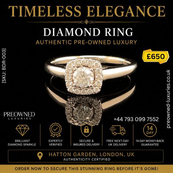 London, Jewelry, GBP 650,  Buy Stunning Round Cluster Engagement Ring Best Value UK