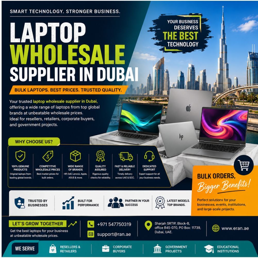 Dubai, Computers, AED 100,  Trusted Laptop Wholesale Supplier In Dubai For Bulk Corporate & Business Orders