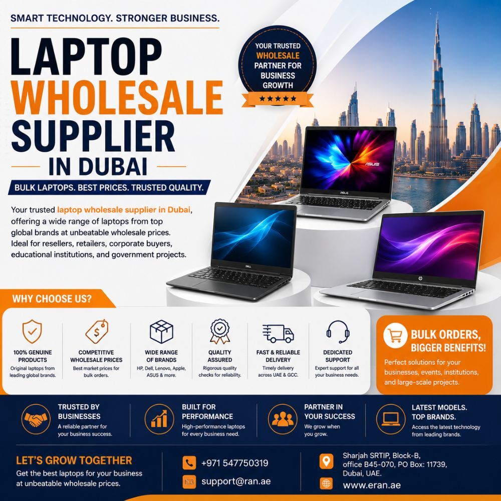 Dubai, Computers, AED 100,  Trusted Laptop Wholesale Supplier In Dubai For Bulk Corporate & Business Orders