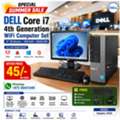BHD 45,  DELL Core I7 4th Generation WiFi Computer Set DELL 19