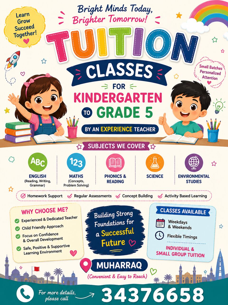 Muharraq, Lessons Offered, Tuition - Muharraq