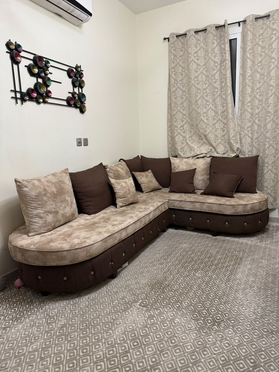 Riyadh, Furniture, SAR 1,  L Shape Sofa In Good Condition For FREE