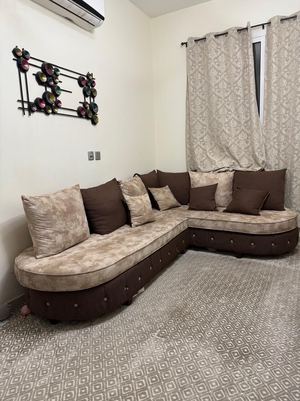 Riyadh, Furniture, SAR 1,  L Shape Sofa In Good Condition For FREE