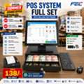 BHD 138,  POS System Full Set Ready To Use With Software & New Receipt Printer + New Cash Drawer