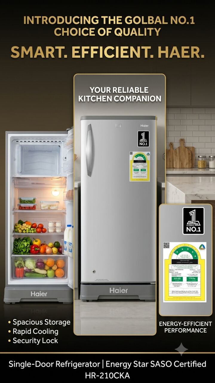 Riyadh, Appliances, SAR 450,  𝗛𝗮𝗶𝗲𝗿 𝗥𝗲𝗳𝗿𝗶𝗴𝗲𝗿𝗮𝘁𝗼𝗿 – 𝗘𝘅𝗰𝗲𝗹𝗹𝗲𝗻𝘁