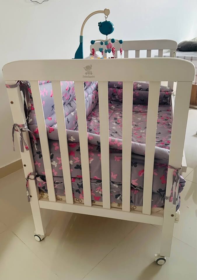 Riyadh, Baby & Kid Stuff, SAR 450,  Final Exit: L&rsquo;elefante Baby Crib/ Cot & Cushion Mattress