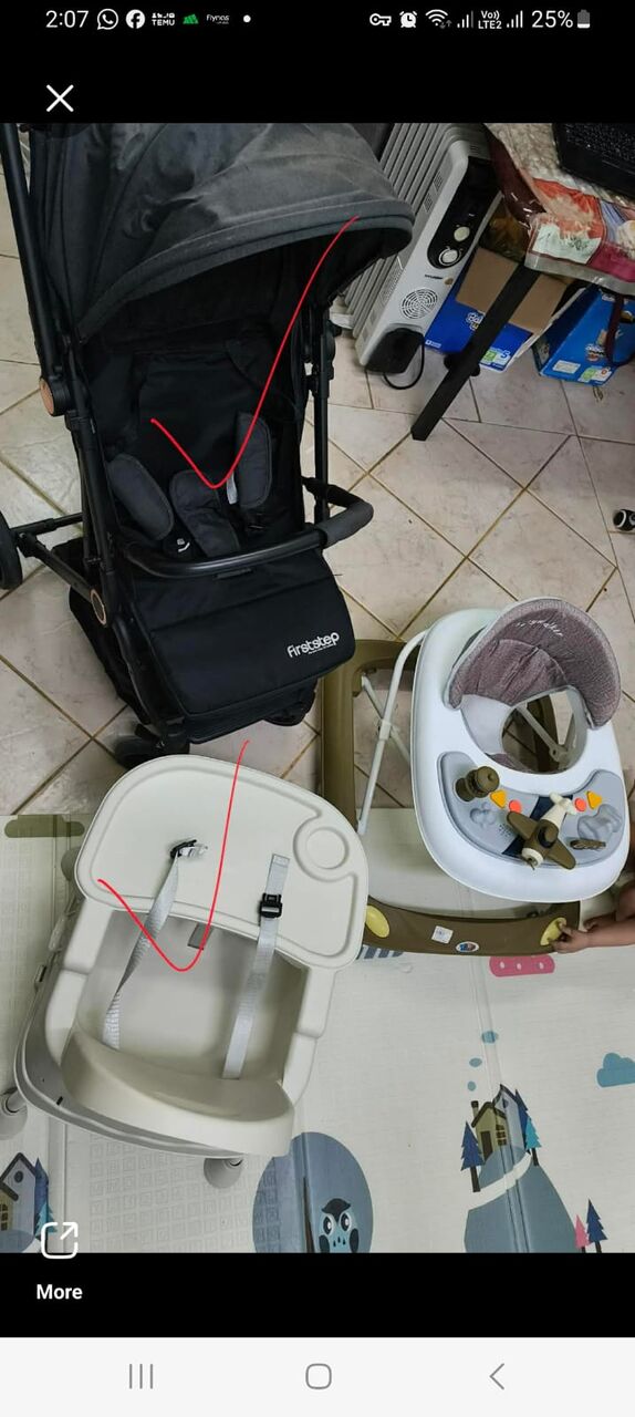 Hara, Baby & Kid Stuff, SAR 50,  Hara, Near Zam Zam Ishaara Opposite Masjid - New Cycle, Walker And High Chair