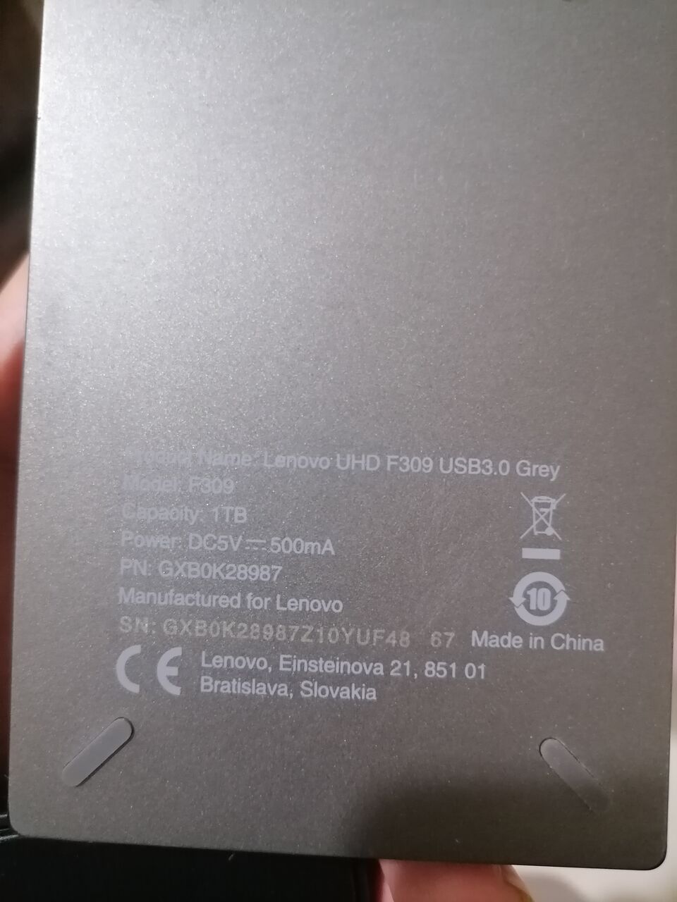Busaiteen, Computers, BHD 25,  Lenovo Uhd F309 USB 3.0 1tb Storage