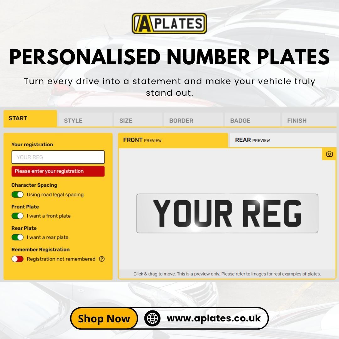 London, Auto Parts, Personalised Number Plates To Make Your Vehicle Stand Out