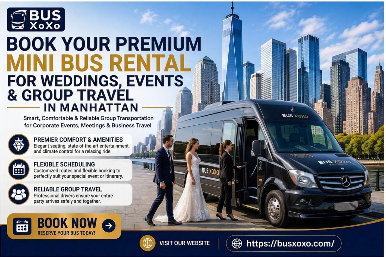 New York, Travel, Book Your Premium Mini Bus Rental For Weddings, Events & Group Travel