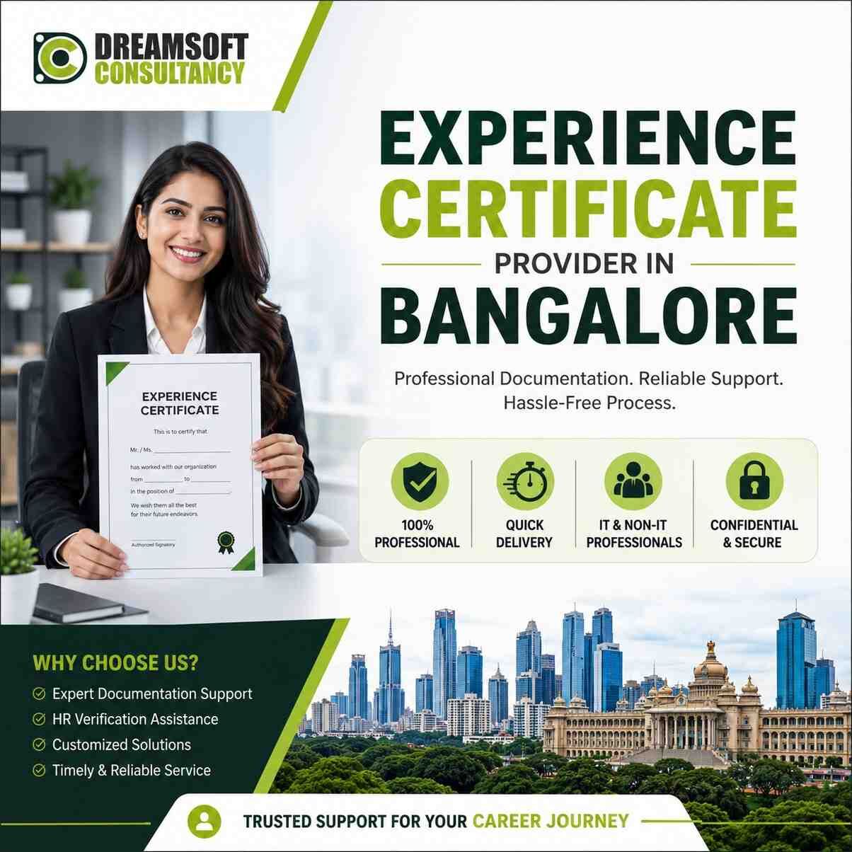 Bangalore, Education, 2. Best Experience Certificate Provider In Bangalore For IT Professionals