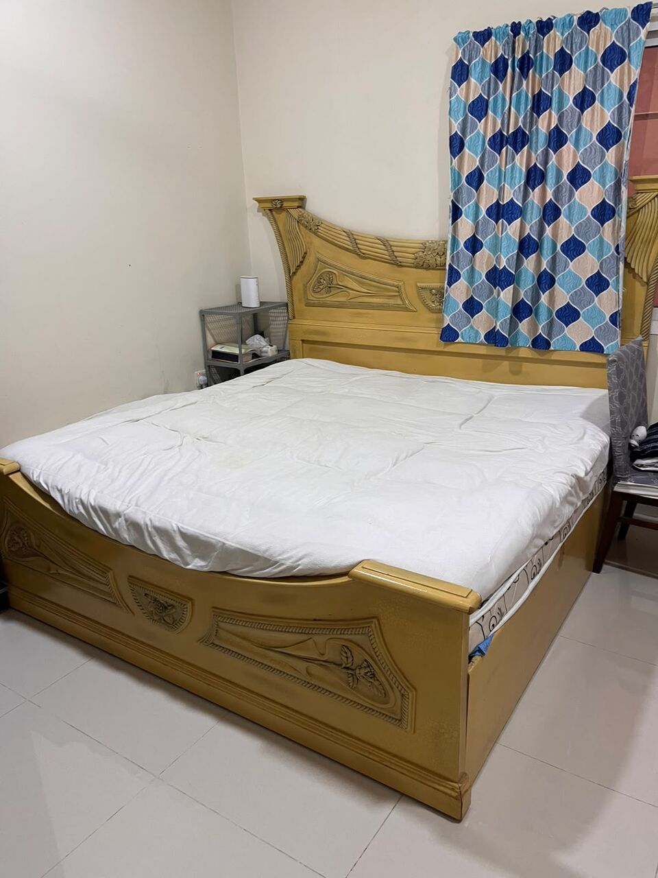Al Rakah Al Shamaliyah, Furniture, SAR 600,  URGENT SALE !!! Furniture For Sale, BED With Mattress, Sofa, Wardrobe