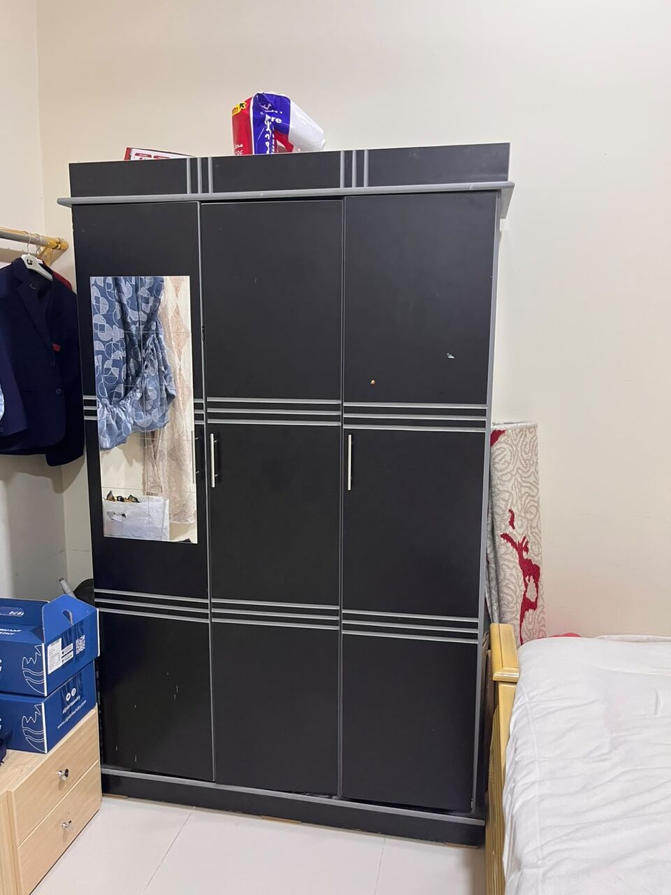 Al Rakah Al Shamaliyah, Furniture, SAR 600,  URGENT SALE !!! Furniture For Sale, BED With Mattress, Sofa, Wardrobe