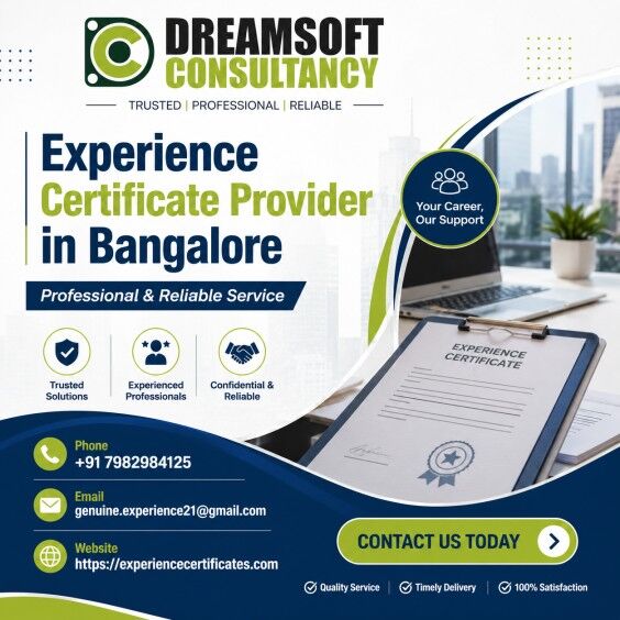 Bangalore, Legal, Experience Certificate Provider In Bangalore &ndash; Complete Guide For Job Seekers