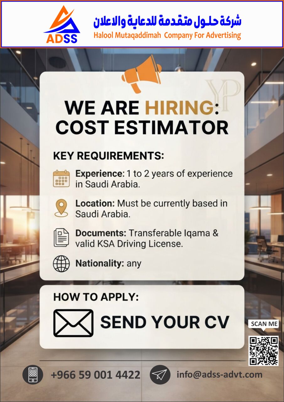 Riyadh, Jobs, Cost Estimator