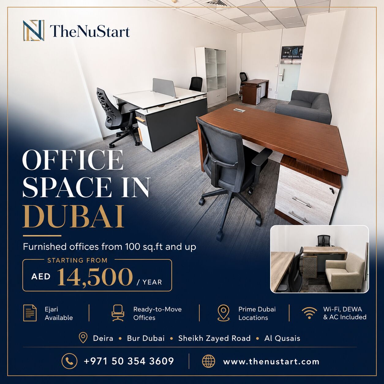 Duba, Offices, AED 14500,  10 Sq. Meter,  Private Office Space In Dubai &ndash; Furnished & Ready To Move