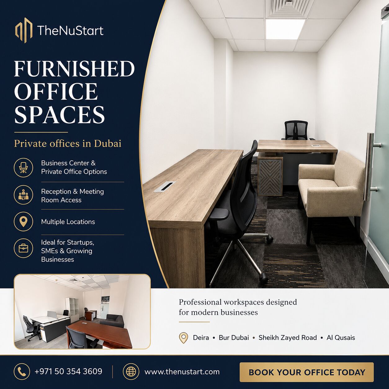 Duba, Offices, AED 14500,  10 Sq. Meter,  Private Office Space In Dubai &ndash; Furnished & Ready To Move