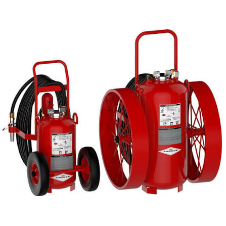 Dammam, Technical, Amerex, Aramco Approved, 125 LBS DCP, Wheeled Fire Extinguishers Bulk Stock In Dammam