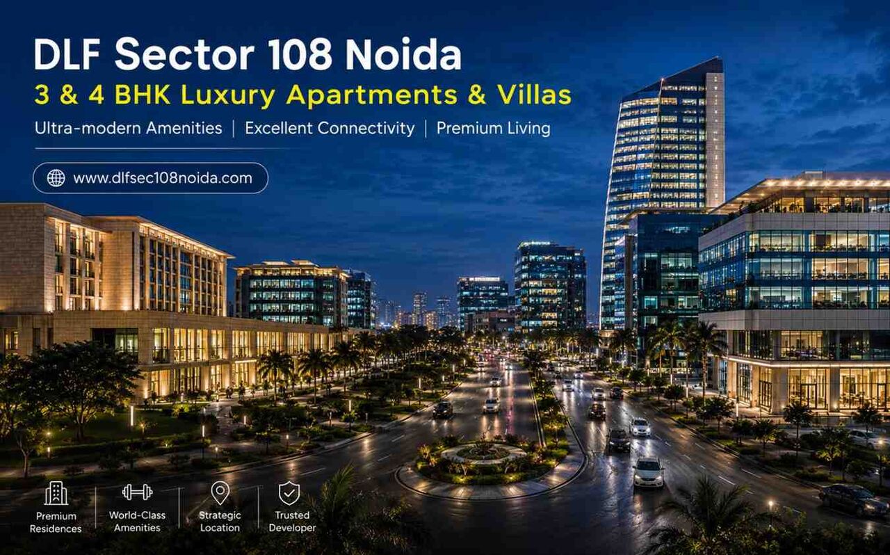 Noida, Apartments, Flats, Houses & Villas, Upgrade Your Lifestyle At DLF Sector 108 Noida With Elegant 3 & 4 BHK Residences