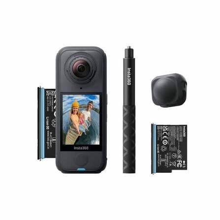 Jubail, Photo & Video, SAR 1400,  Insta360 X4 Air Starter Bundle - Lightweight 165g 8K 360 Camera, Invisible Selfie Stick, R