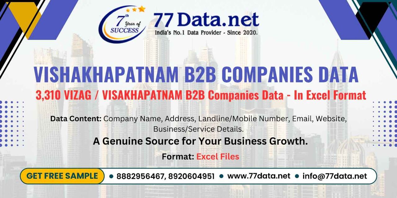 Mumbai, Business, Get List Of 3000+ Companies In Vishakhapatnam With Free Sample Data